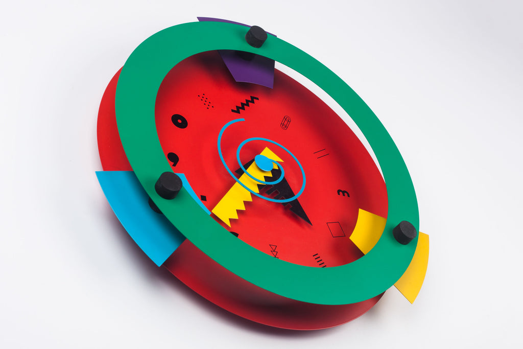 インテリア時計 Shohei Mihara Wakita Paradise desk clock Paradise Plastic Alarm Clock by Shohei Mihara for Wakita, 1980s