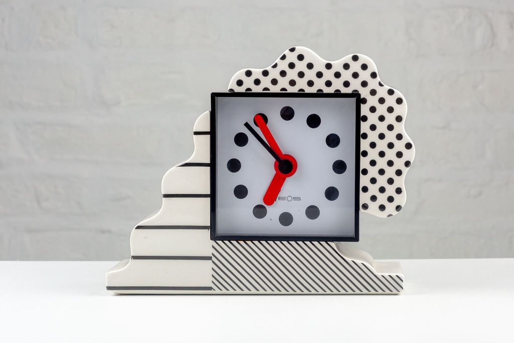 Memphis Clock by Nathalie du Pasquier and George Sowden for Neos