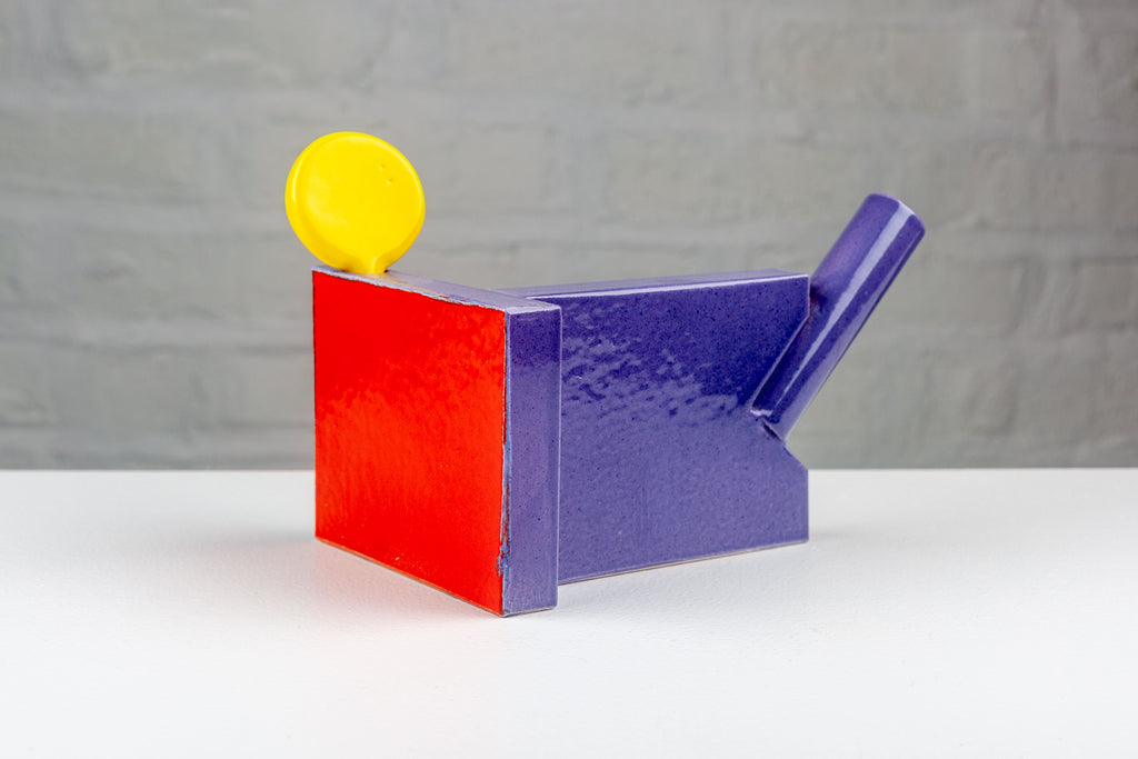 Peter Shire 1983 Postmodern Teapot, signed dated – PHX Gallery