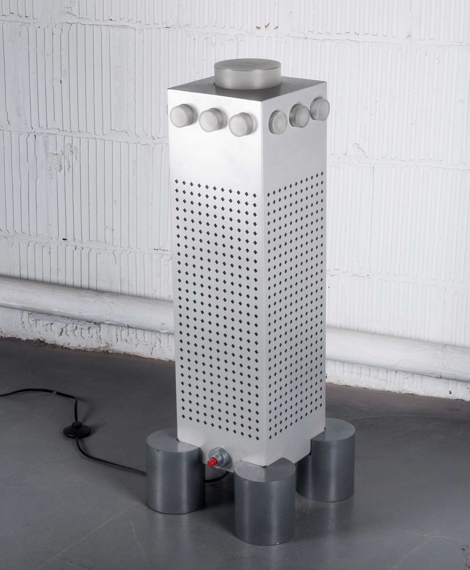 WWF Tower, Lamp by Matteo Thun for Bieffeplast, Stillight series, Italy 1985