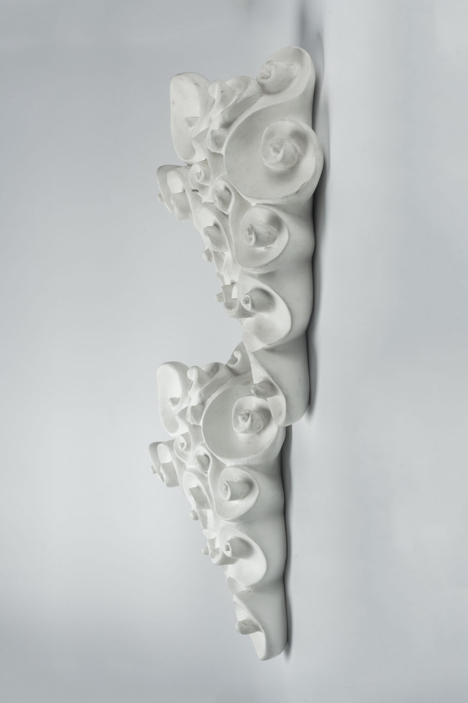 White Staff Sconce by JEAN BOGGIO for LES HERITIERS, France, 1990s