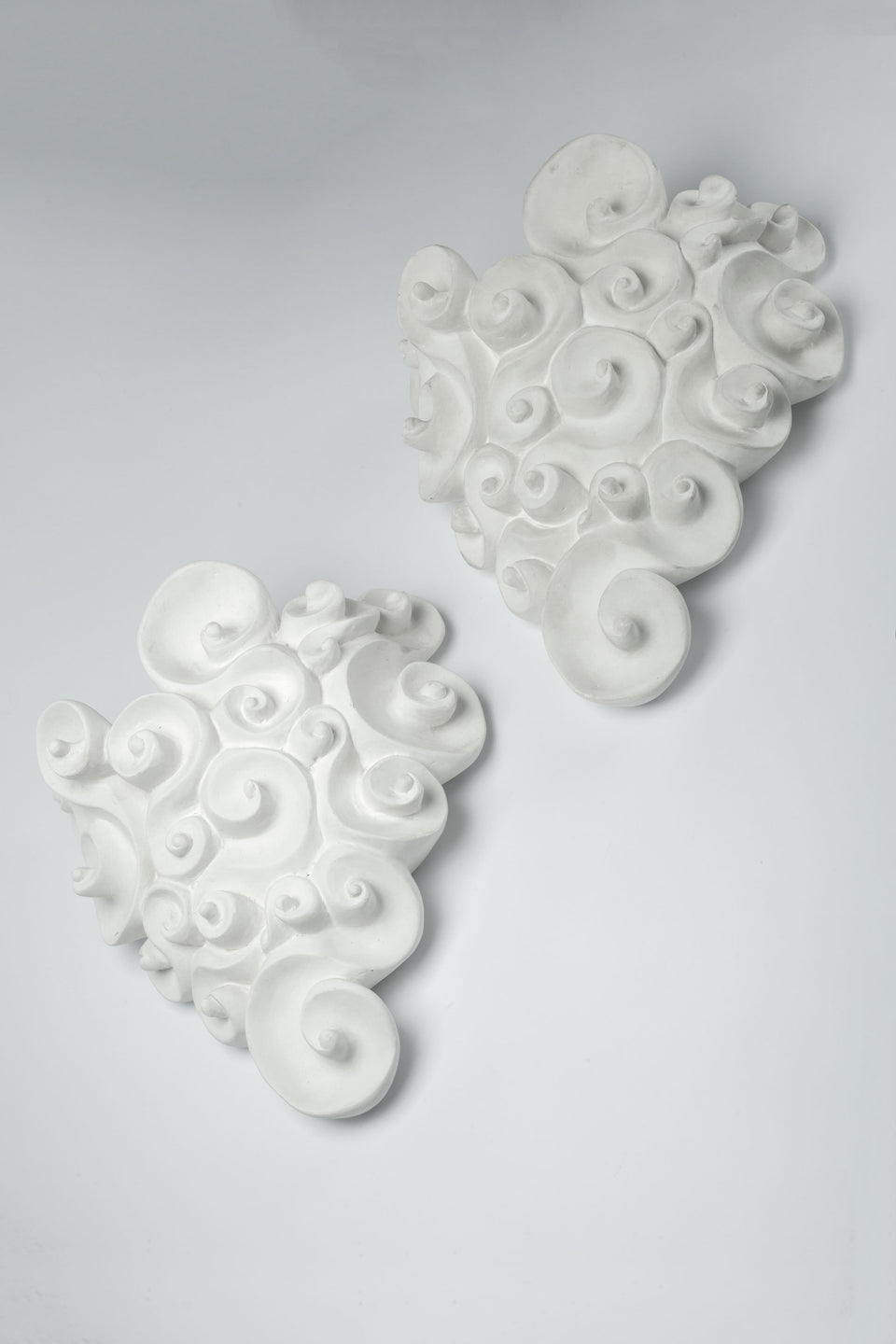 White Staff Sconce by JEAN BOGGIO for LES HERITIERS, France, 1990s