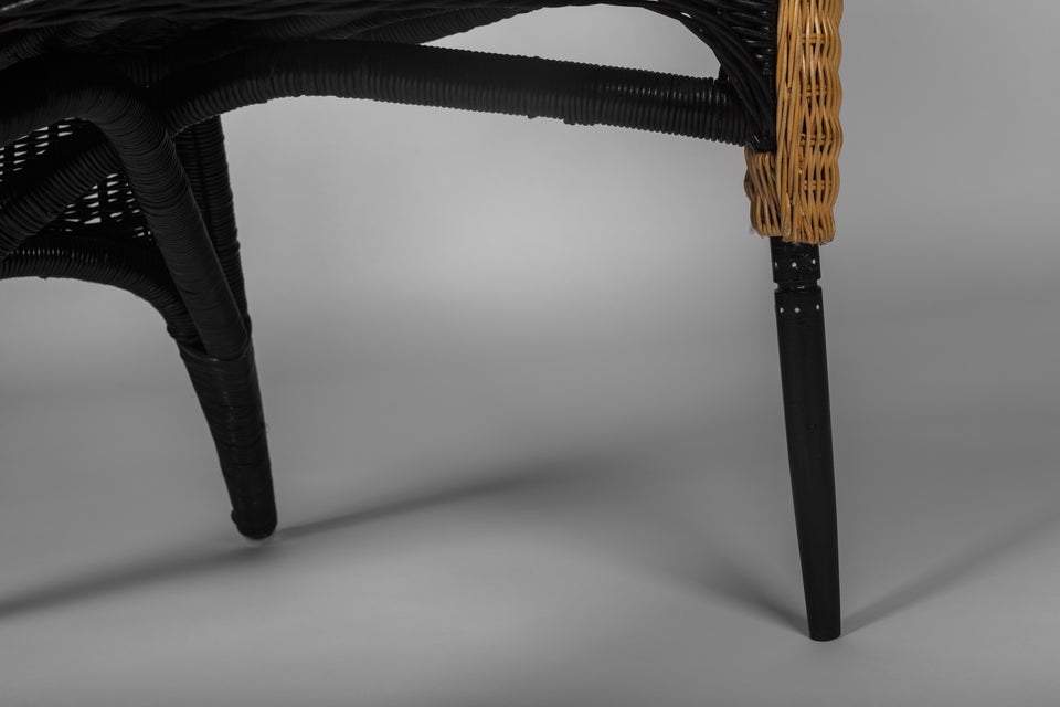 Rattan Armchair "Prorok" by BOREK SIPEK for DRIADE, Italy, 1988