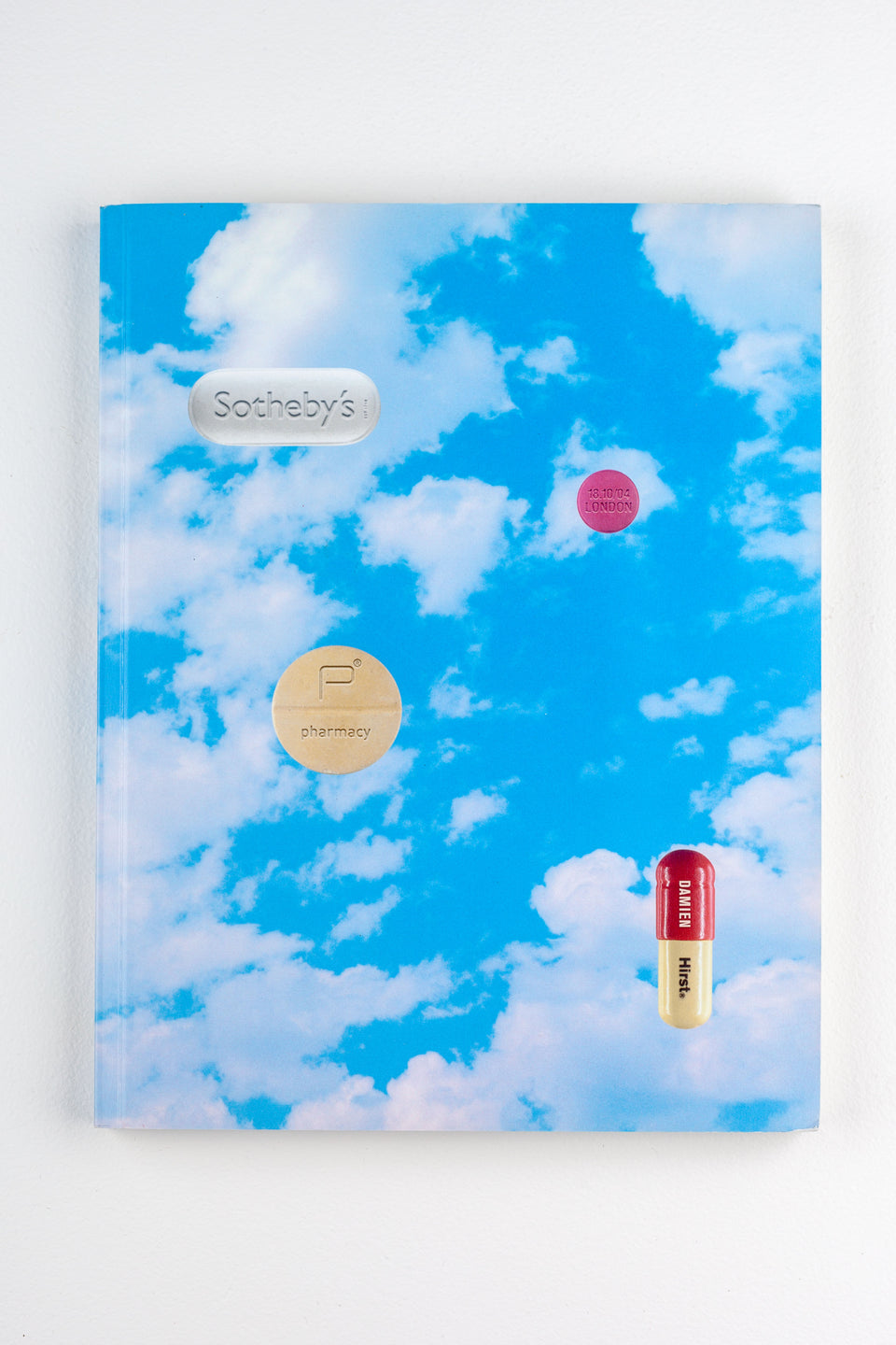 Damien Hirst Pharmacy Catalog (with stickers and results list), Sotheby's 2004