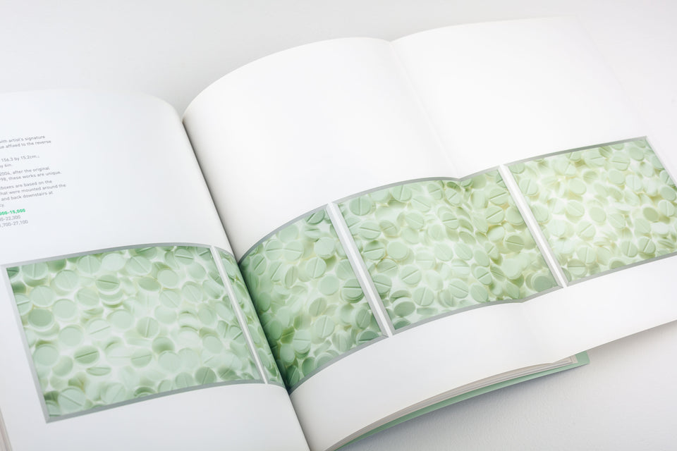 Damien Hirst Pharmacy Catalog (with stickers and results list), Sotheby's 2004