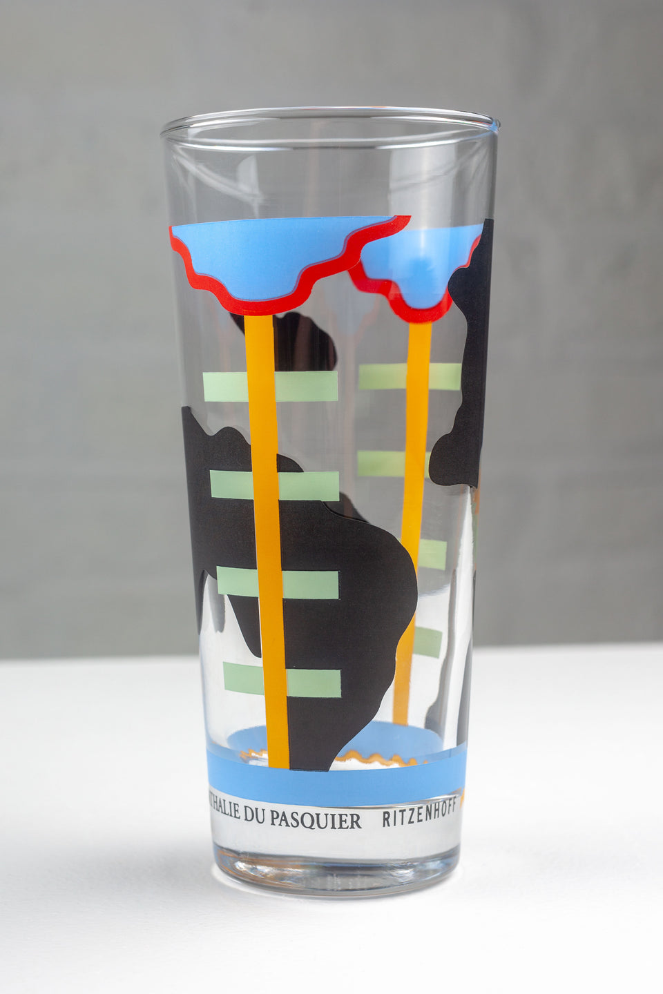 4 Memphis Glasses by Nathalie du Pasquier for Ritzenhoff, Germany