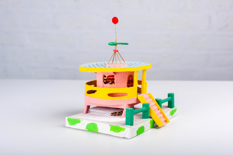 Life Guard House, Miami Beach Putz Houses series by Jason Sargenti 2017