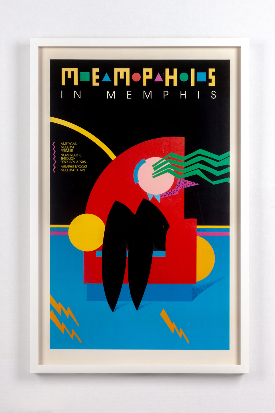 Memphis In Memphis, 1985 Exhibition Poster Framed