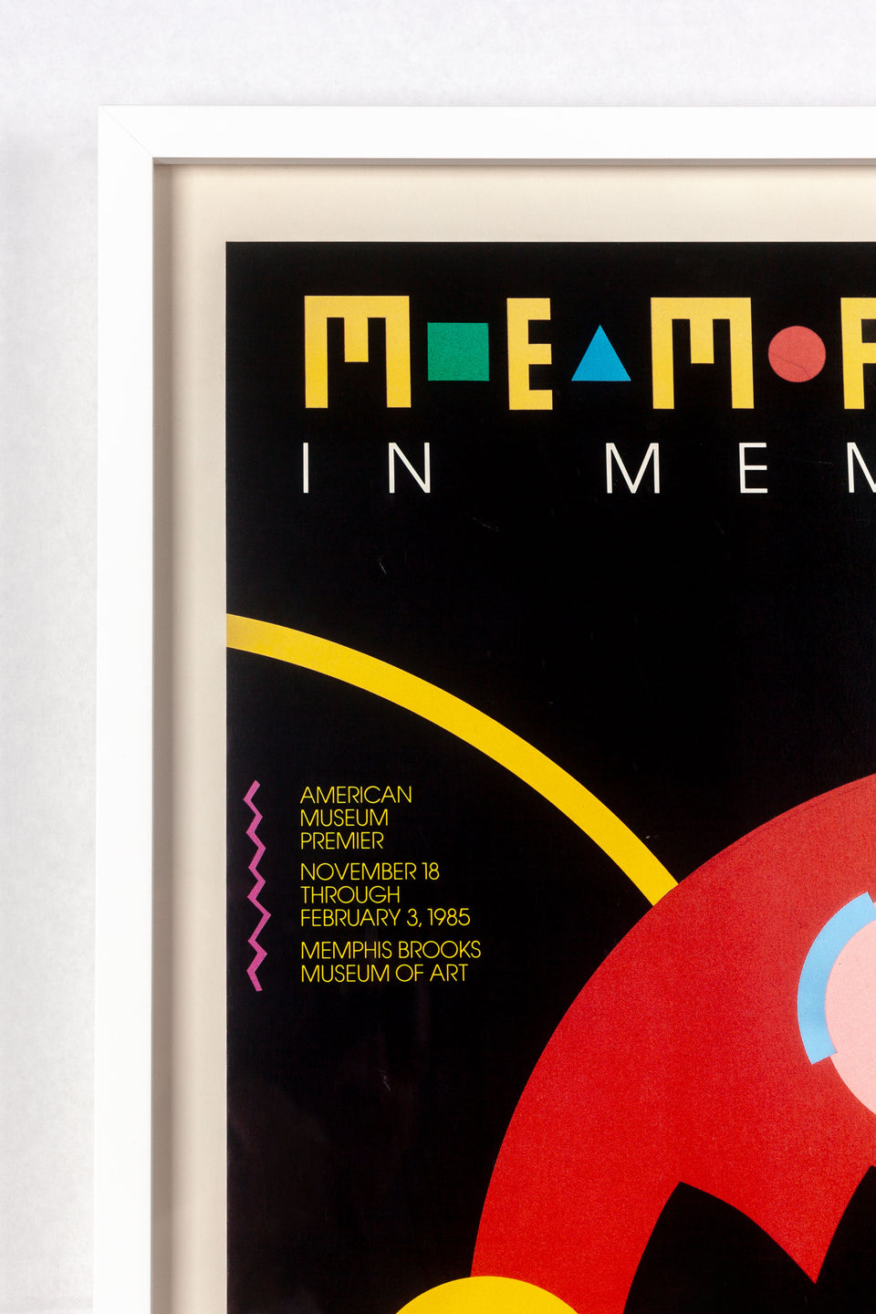 Memphis In Memphis, 1985 Exhibition Poster Framed
