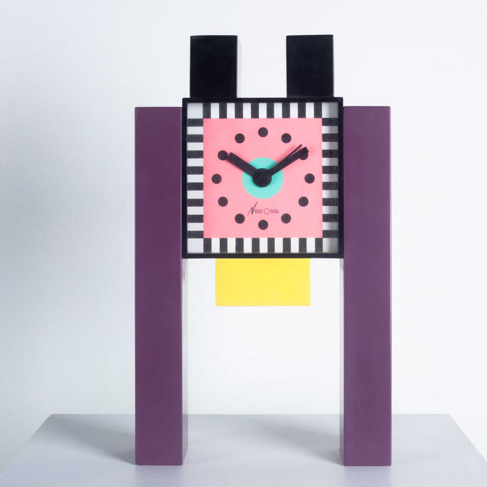 Desk Clock by Nathalie du Pasquier & George Sowden for Neos Lorenz, 1988 Italy