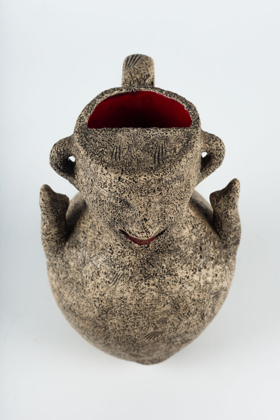 Early 1970s French ceramic carafe by Francis Triay.