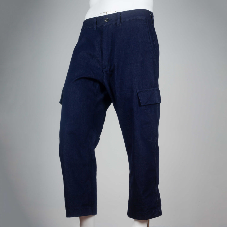 Junya Watanabe Comme des Garçons Man 2016, cargo pants from Japan in deep indigo denim.