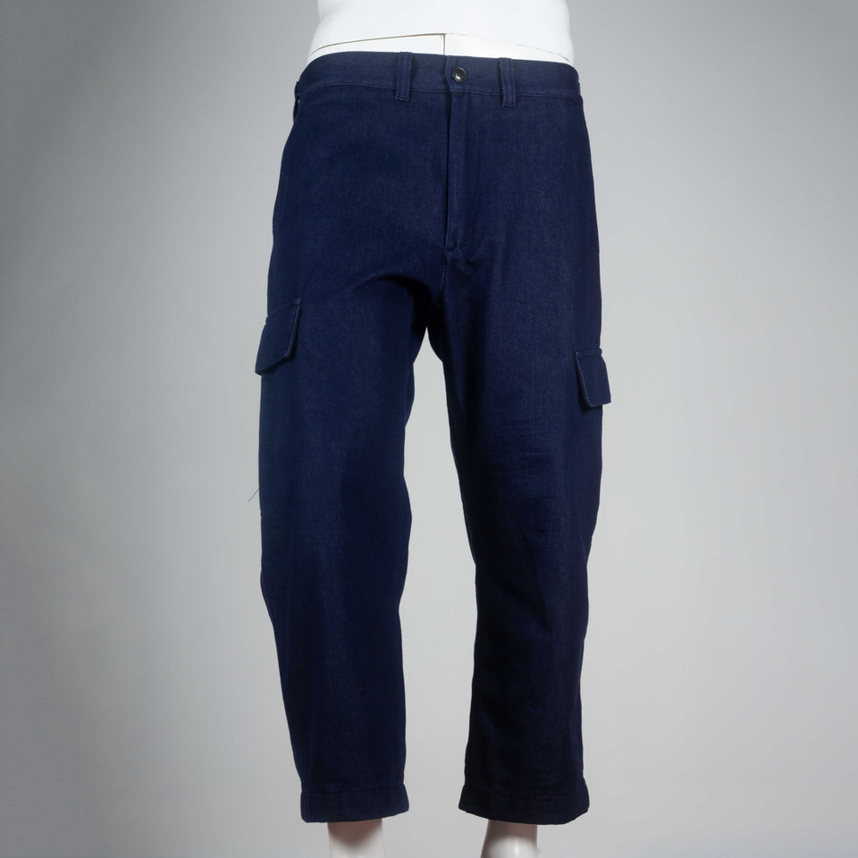 Junya Watanabe Comme des Garçons Man 2016, cargo pants from Japan in deep indigo denim.