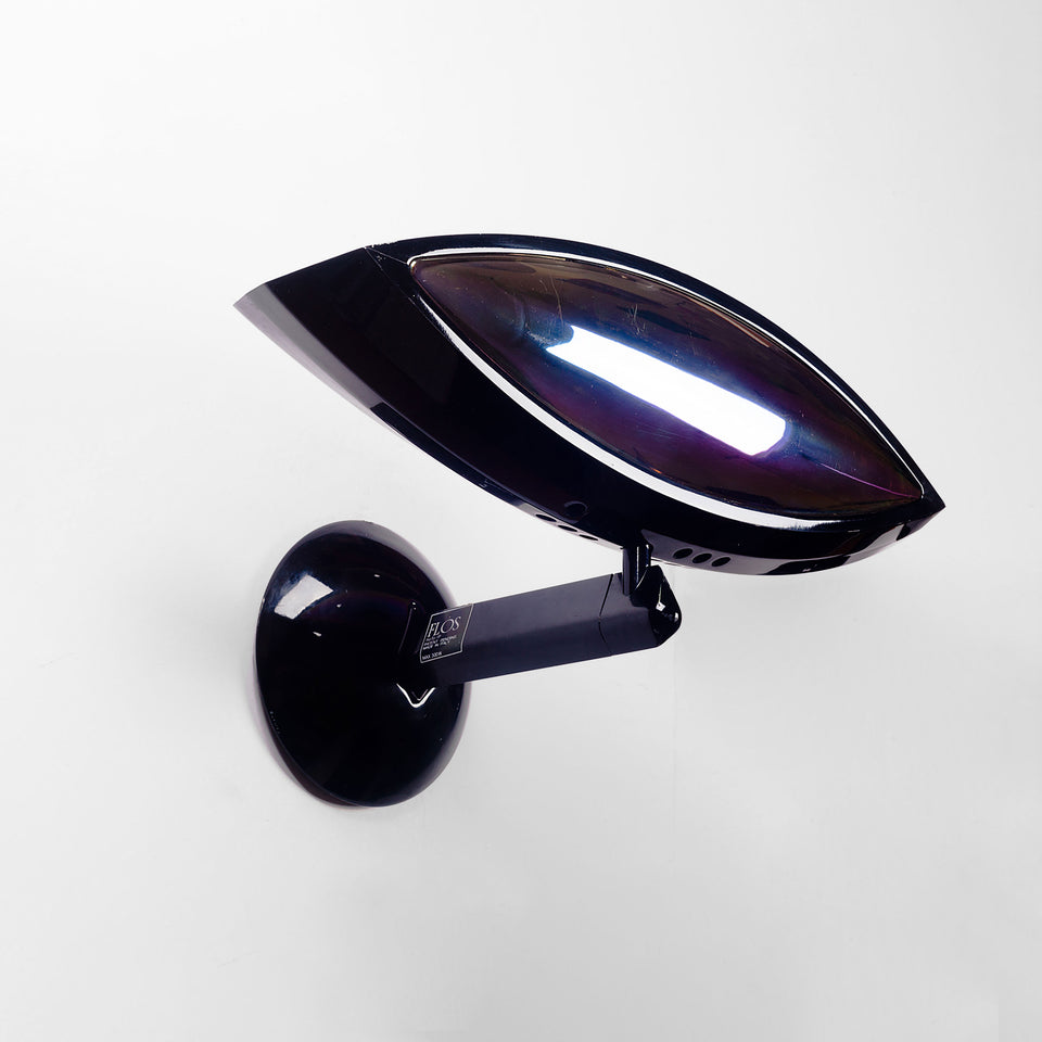 Italian, postmodern, eye-shaped wall sconces by Fabio Lombardo. 