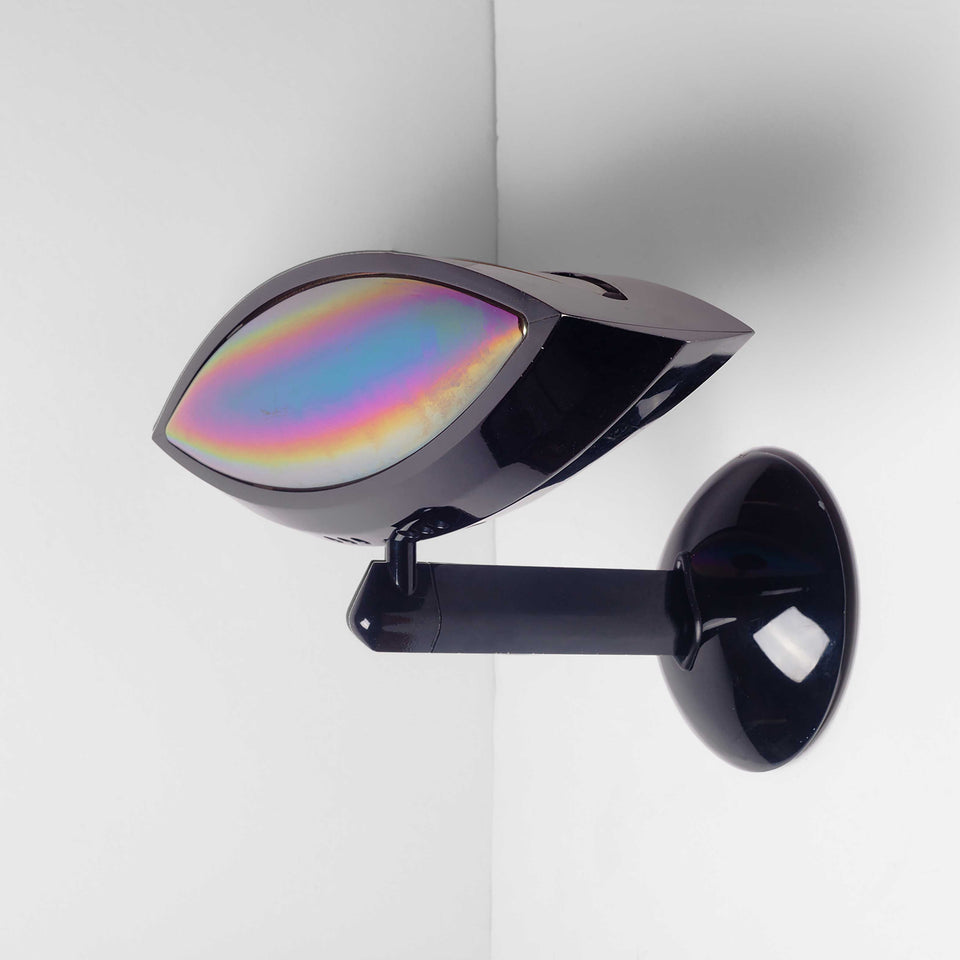 Italian, postmodern, eye-shaped wall sconces by Fabio Lombardo. 