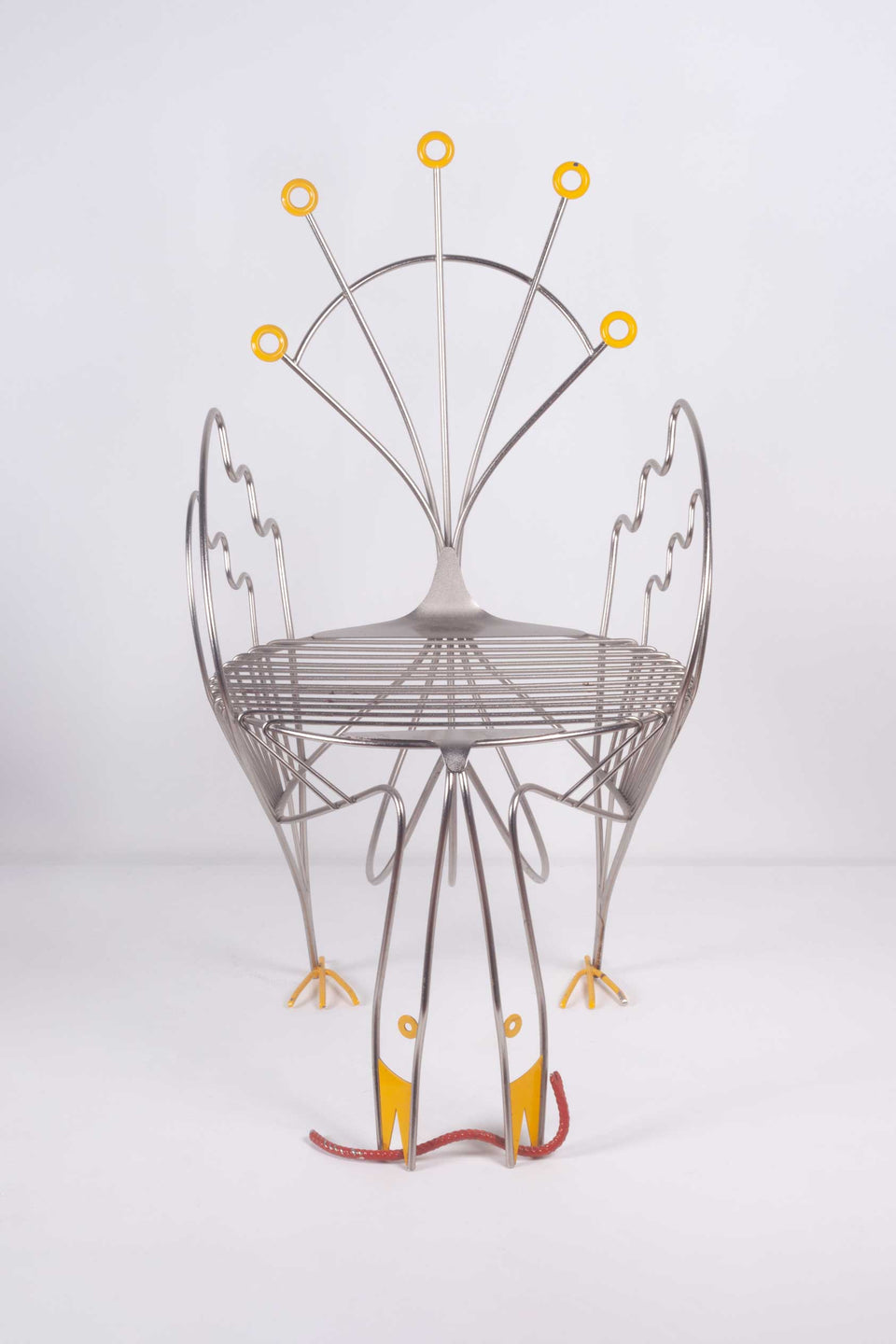Pavone Chair by Riccardo Dalisi, limited edition for Zabro (Zanotta)1986