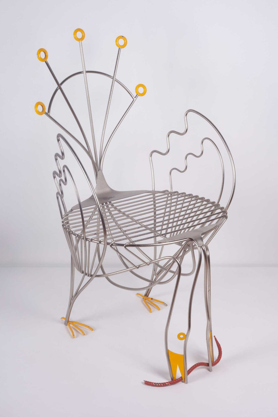 Pavone Chair by Riccardo Dalisi, limited edition for Zabro (Zanotta)1986
