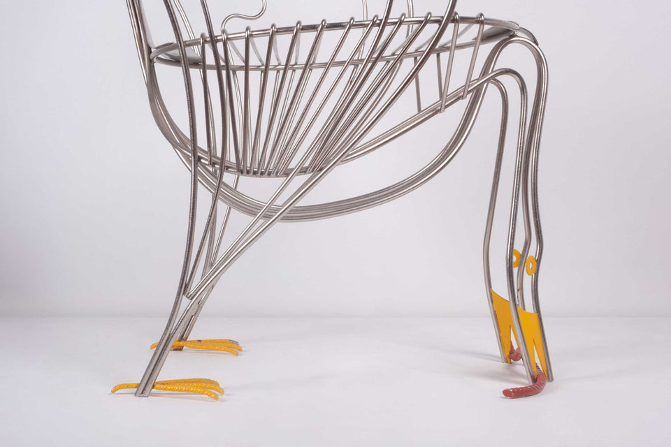 Pavone Chair by Riccardo Dalisi, limited edition for Zabro (Zanotta)1986