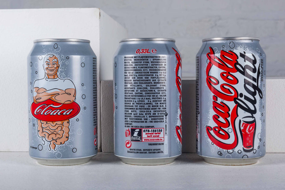 Wim Delvoye Cloaca Coke Light Cans, 2002 (1 available, price per can)