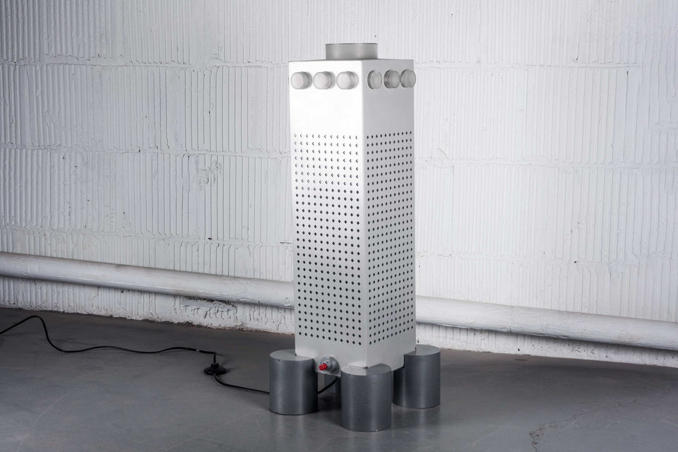 WWF Tower, Lamp by Matteo Thun for Bieffeplast, Stillight series, Italy 1985