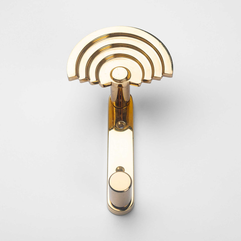 Brass Coat Hooks by ETTORE SOTTSASS for VALLI & VALLI, Italy, 1985