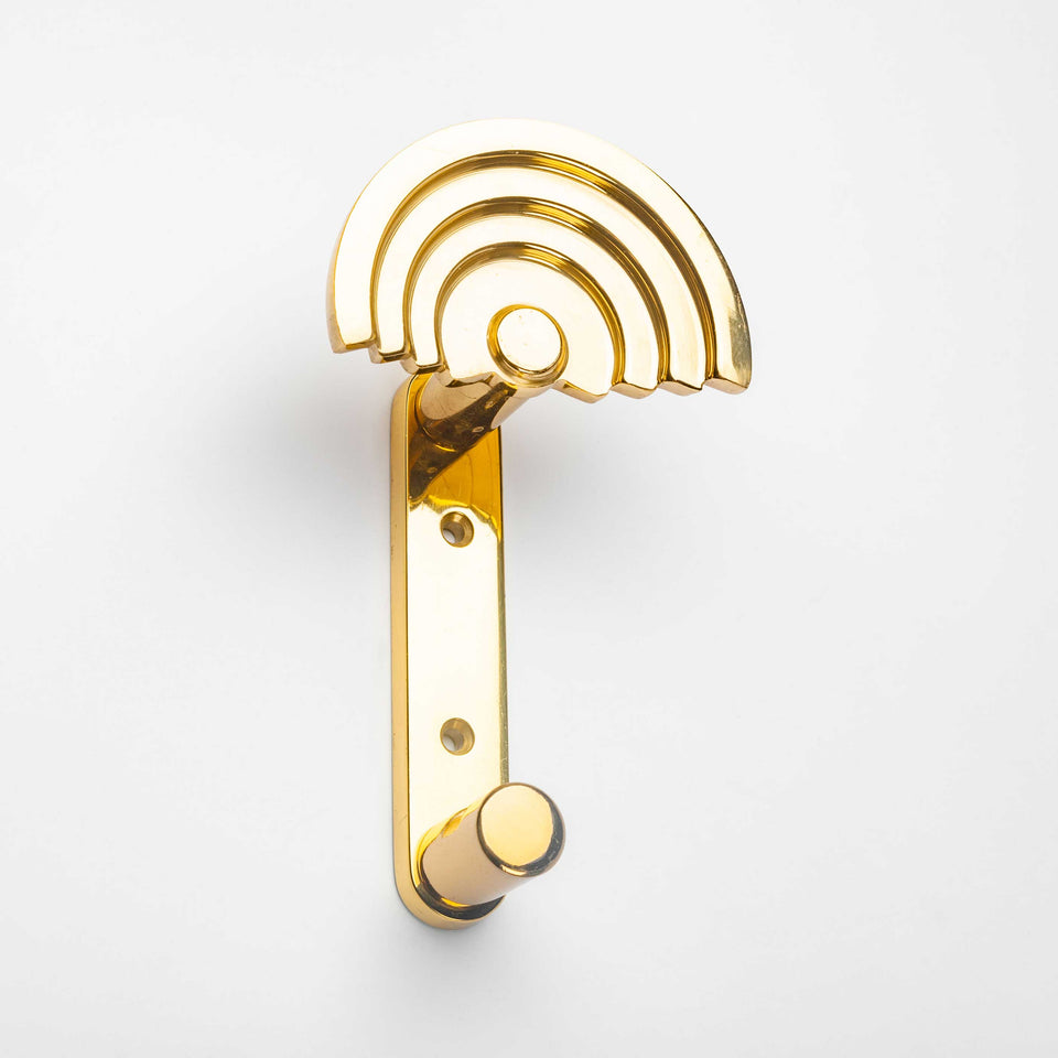 Brass Coat Hooks by ETTORE SOTTSASS for VALLI & VALLI, Italy, 1985