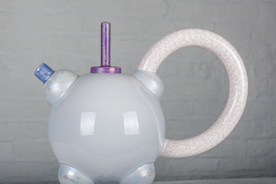 Tea Pot Columbina Superba by Matteo Thun for Memphis, rare Artist Proof number XII, 1982