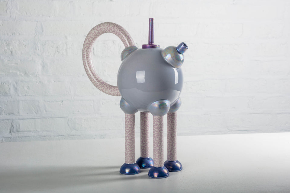 Tea Pot Columbina Superba by Matteo Thun for Memphis, rare Artist Proof number XII, 1982