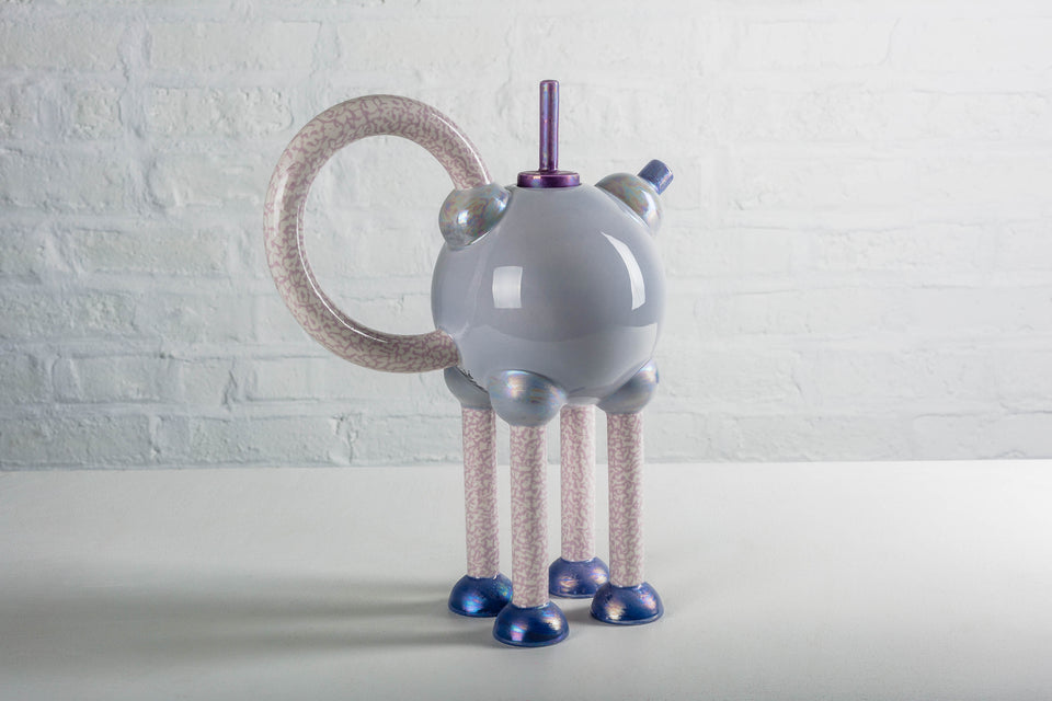 Tea Pot Columbina Superba by Matteo Thun for Memphis, rare Artist Proof number XII, 1982