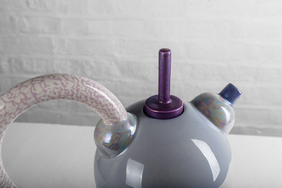 Tea Pot Columbina Superba by Matteo Thun for Memphis, rare Artist Proof number XII, 1982