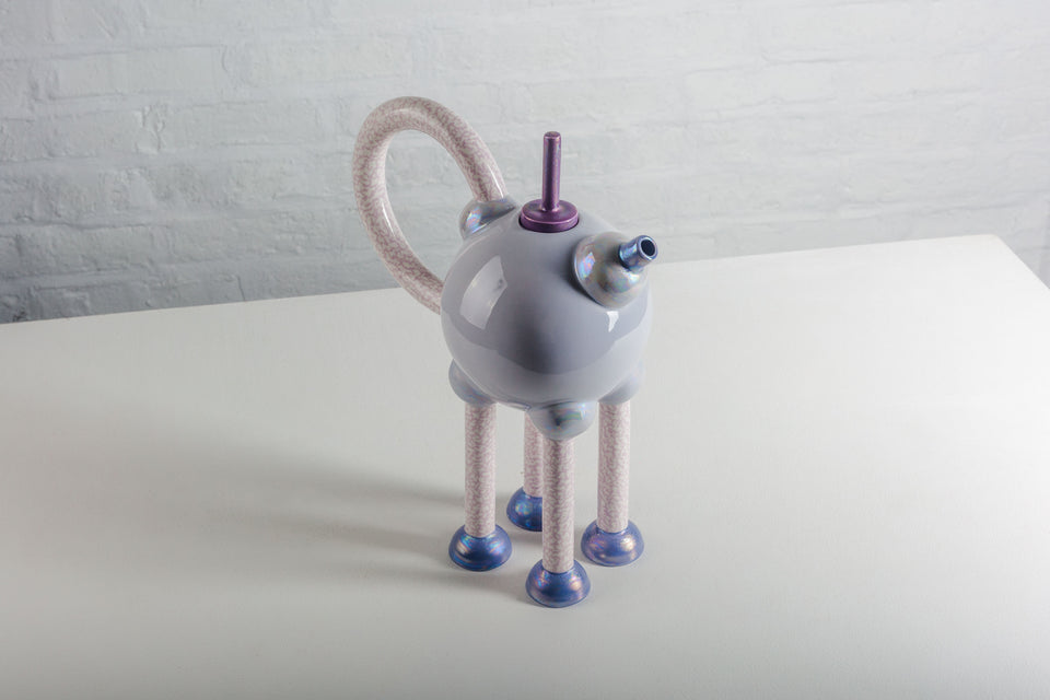 Tea Pot Columbina Superba by Matteo Thun for Memphis, rare Artist Proof number XII, 1982