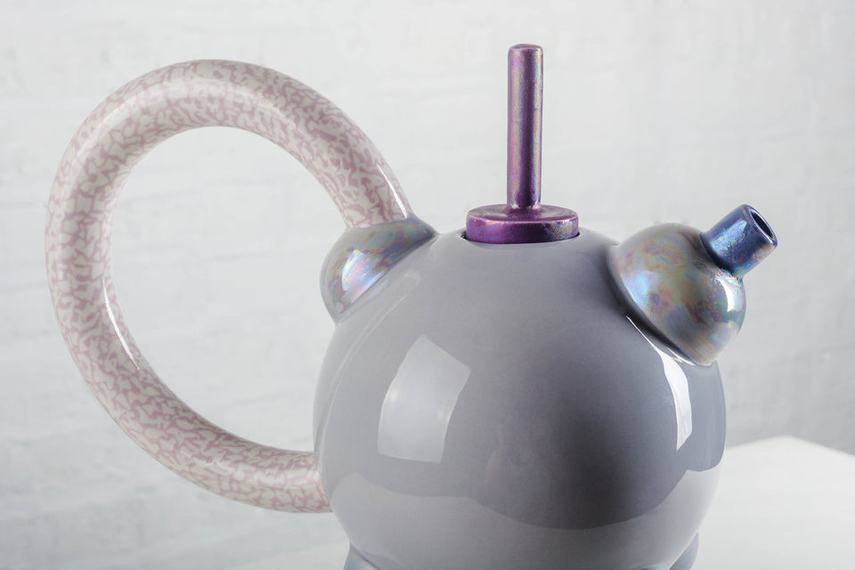 Tea Pot Columbina Superba by Matteo Thun for Memphis, rare Artist Proof number XII, 1982