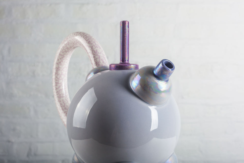 Tea Pot Columbina Superba by Matteo Thun for Memphis, rare Artist Proof number XII, 1982
