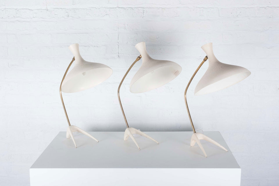 Table Lamp by Cosack Leuchten, White, Germany, 1950s