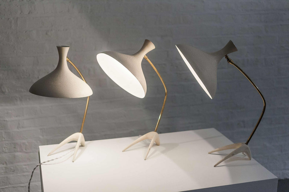 Table Lamp by Cosack Leuchten, White, Germany, 1950s
