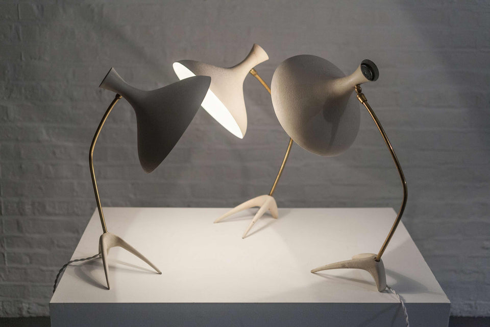 Table Lamp by Cosack Leuchten, White, Germany, 1950s