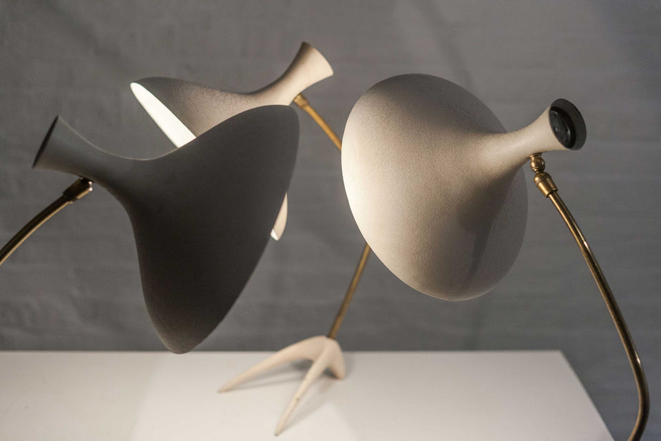 Table Lamp by Cosack Leuchten, White, Germany, 1950s