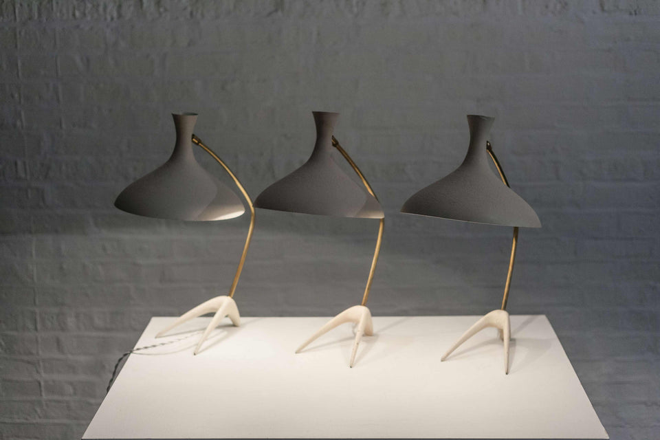 Table Lamp by Cosack Leuchten, White, Germany, 1950s