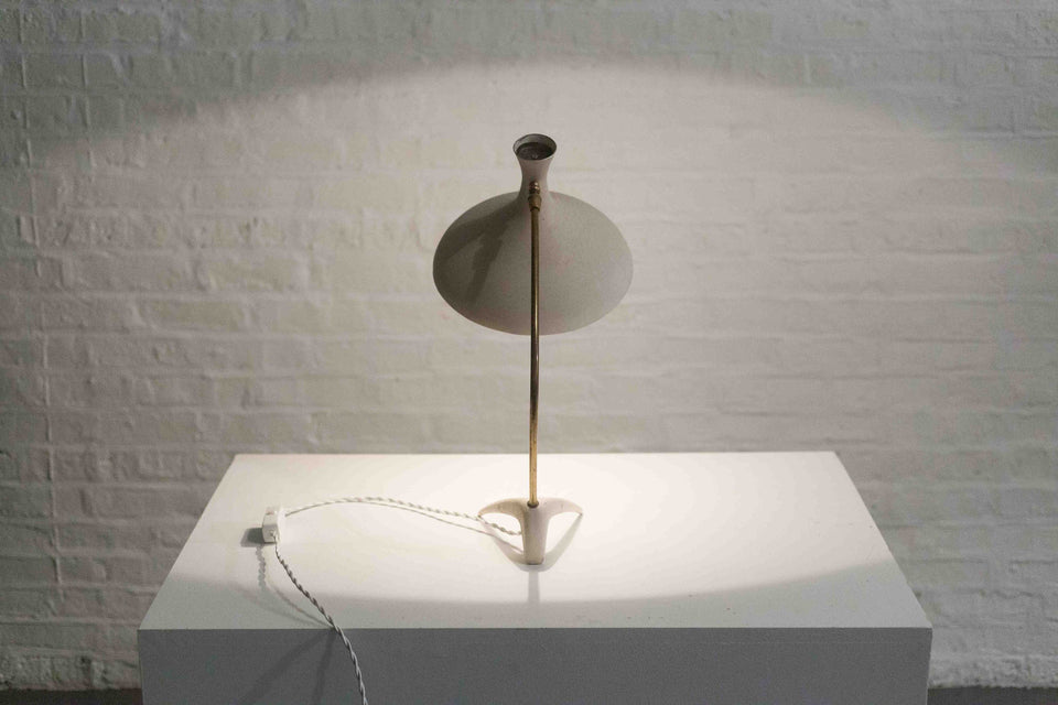 Table Lamp by Cosack Leuchten, White, Germany, 1950s
