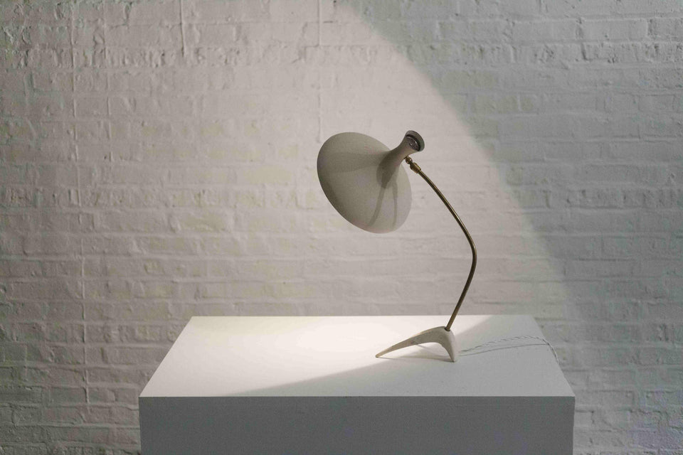 Table Lamp by Cosack Leuchten, White, Germany, 1950s