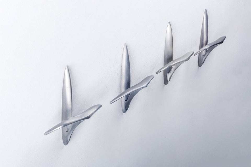 Coat hooks by Edison Barone for Pallucco (8 available), Italy 1991
