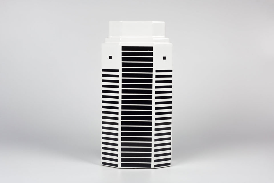 Porcelain skyscraper vase by Austrian designer, Heide Warlamis. 