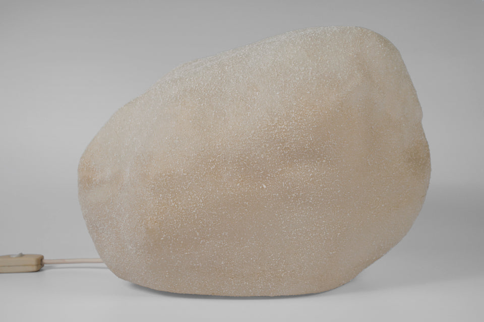 Large, luminescent rock lamp by Singleton, made in Italy in 1960s.